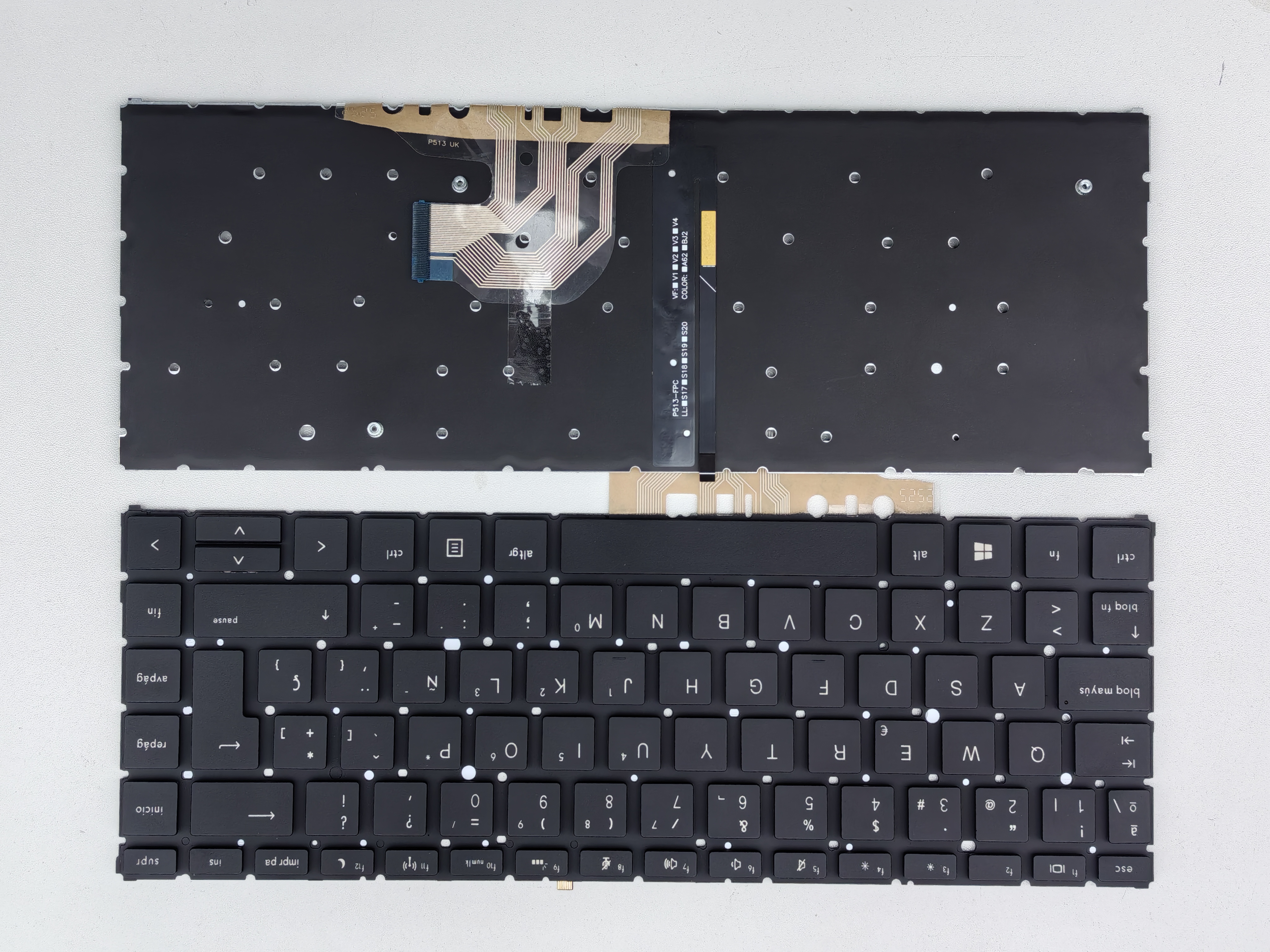 Picture of New Replacement Laptop Keyboard For HP 440G6/445G6 BLACK Backlit (OEM) SP Layout